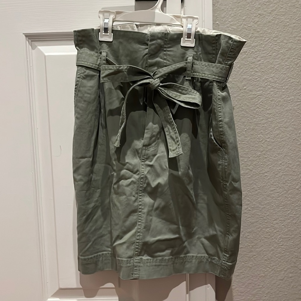 Gap Army Green Above-the-Knee Skirt